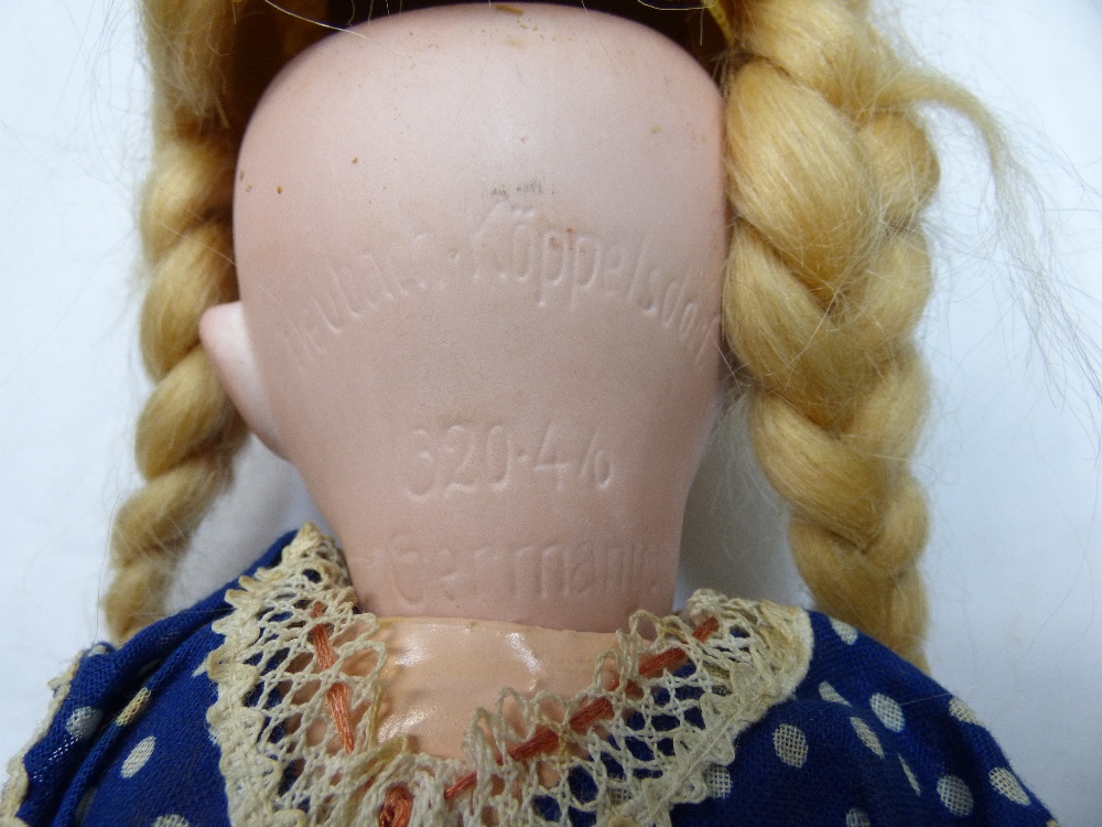VINTAGE GERMAN HEUBACH KOPPELSDORF DOLL, 320. WITH SLEEPING EYES, BISQUE HEAD, OPEN MOUTH WITH TEETH - Image 4 of 5