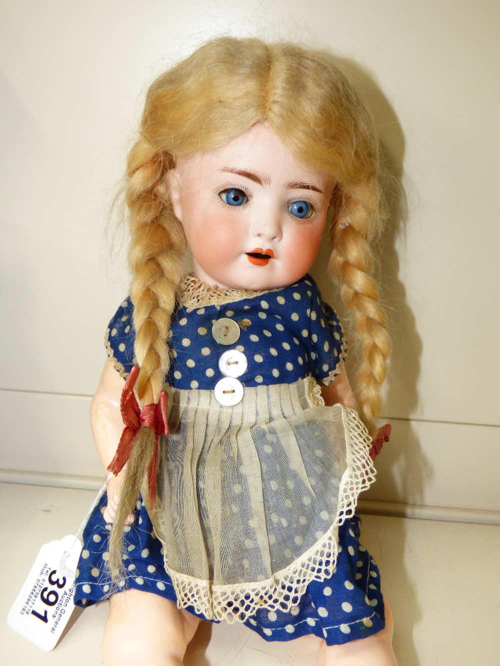 VINTAGE GERMAN HEUBACH KOPPELSDORF DOLL, 320. WITH SLEEPING EYES, BISQUE HEAD, OPEN MOUTH WITH TEETH - Image 2 of 5