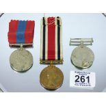 1939-1945 DEFENCE & WAR MEDALS & A QUEEN ELIZABETH FAITHFUL SERVICE IN THE SPECIAL CONSTABULARY