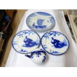 QUANTITY OF BLUE & WHITE CHINA SOME A/F