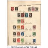 Spain and Portugal 1851-1913 Collection on vintage printed Schaubek leaves, used ranges, a decent