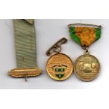 South Africa, conclusion of the great war 2 similar medals, bar and ribbon