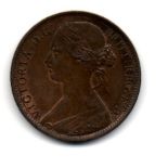 1862 penny with lustre traces, EF