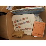 World mixture on leaves, stock cards, in boxes and packed albums sorters lot