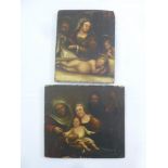 Two 19th century Continental religious paintings on panels