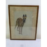 Marguerite Frobisher a framed and glazed pastel from the Herkomer School of Art of Jimmy the