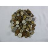 A quantity of foreign coins of various denominations