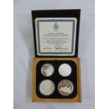 Canadian Montreal 1976 Olympics silver proof four coin set in original packaging, to include