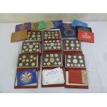 Twenty proof sets of GB coins in original folders