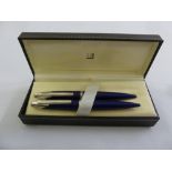 Dunhill ballpoint and pencil set in fitted case