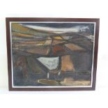 John Miller framed oil on canvas, titled Cornish Landscape, 60 x 75cm