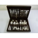 A canteen of silver plated flatware for ten persons in fitted case