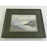 Livingstone framed and watercolour of a Highland Loch scene, signed bottom right, 23.5 x 33.5cm