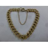 Gold fancy link bracelet, tested 9ct, approx total weight 13.0g