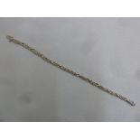 14ct white gold and diamond bracelet, approx total weight 9.6g