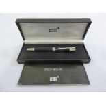 Mont Blanc ballpoint pen in fitted case, to include warranty