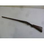 A 19th century decommissioned double barrel shotgun