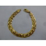 9ct multi-strand yellow gold bracelet, approx total weight 6.6g