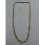 Tiffany silver rope twist necklace