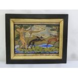 Braida Stanley-Creek framed watercolour, titled Diana The Huntress, 35 x 47cm