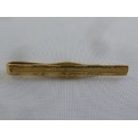 9ct gold tie clip, approx total weight 6.4g