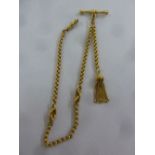 15ct yellow gold Albert chain, approx total weight 12.5g