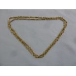 18ct fancy link necklace, approx total weight 39.6g