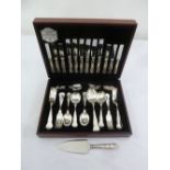 Butlers silver plated Kings pattern canteen of flatware for six place settings