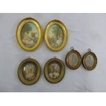 A quantity of miniatures, to include a pair of 18th century style ladies, 18th century style figures