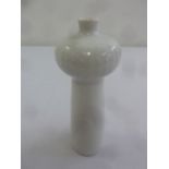 Meissen blanc de chine single stem vase, marks to the base