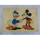 A French Walt Disney poster Donald et Mickey, Ediposter, copyright 1935, 59 x 84cm