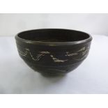 Muchelney studio pottery bowl in the style of John Leach, signed to the base