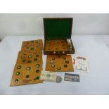 A quantity of Edward VII coins and memorabilia to include year sets, stamps and medals in fitted