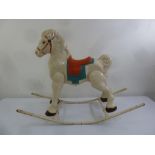 A painted tin plate Rocking Horse circa 1960