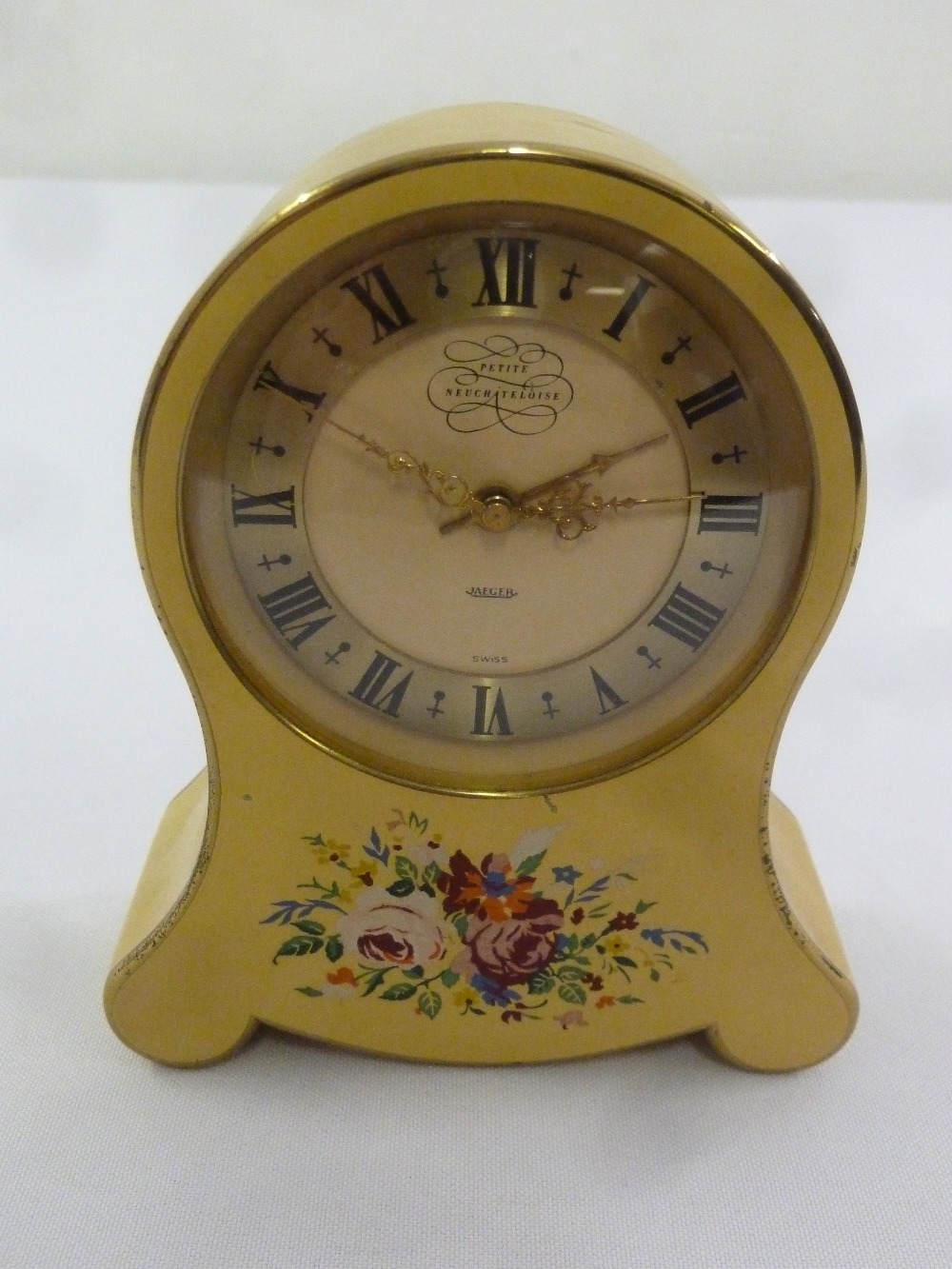 Jaeger Petite Neuchateloise Art Deco musical Swiss made alarm clock