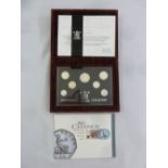 A 1996 silver proof GB set in original packaging