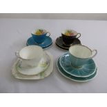 A quantity of Shelley trios to include cups, saucers and plates (12)