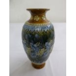 Doulton Lambethware vase by Ethel Partington and Annie Neal circa 1900, marks to the base, 23cm (h)