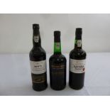 Dows Trademark finest reserve port 75cl, Cockburns special reserve port 75cl and Finest reserve port