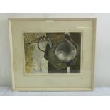 Inge Aspetsperger-Vavra framed and glazed limited edition print titled Biokrati, signed bottom