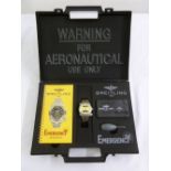 Breitling Emergency Aeronautical gentlemans wristwatch to include original packaging, paperwork