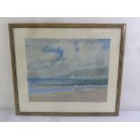 Norman R Hepple 1908-1994 framed and glazed limited edition polychromatic lithograph 174/185 of a