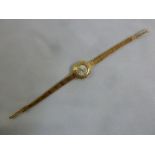 Rotary 9ct yellow gold ladies bracelet wristwatch, approx total weight 15.8g