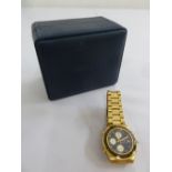 A Seiko gentlemans chronograph wristwatch in original fitted case