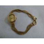 Beuche Girod ladies 9ct gold wristwatch, approx total weight 13.4g