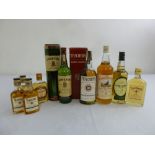 A quantity of whisky to include Glen Grant, Jameson, Famous Grouse (9)