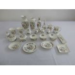 A quantity of Aynsley porcelain to include vases, plates and dishes (24)