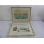 Joseph Galea 1904-1985 a pair of framed and glazed watercolours of Maltese scenes, signed bottom