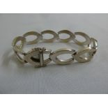 18ct white gold fancy link bracelet, approx 20.0g