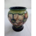 Walter Moorcroft Clematis vase, signed to the base, 16.5cm (h)